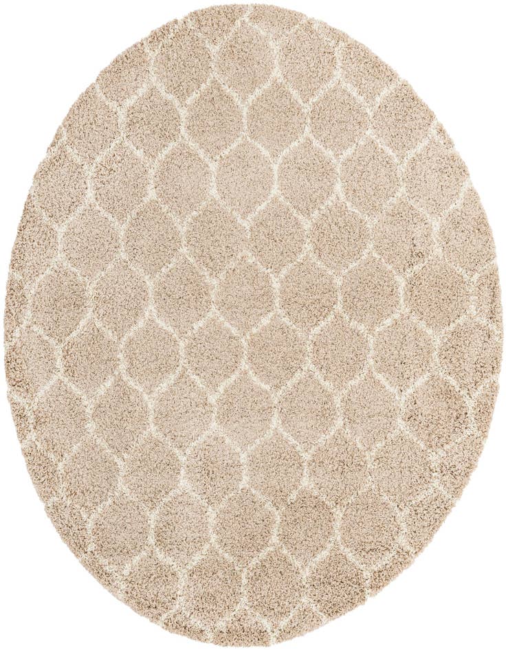 Detail image of  7' 10 x 7' 10 Lattice Shag Round Rug