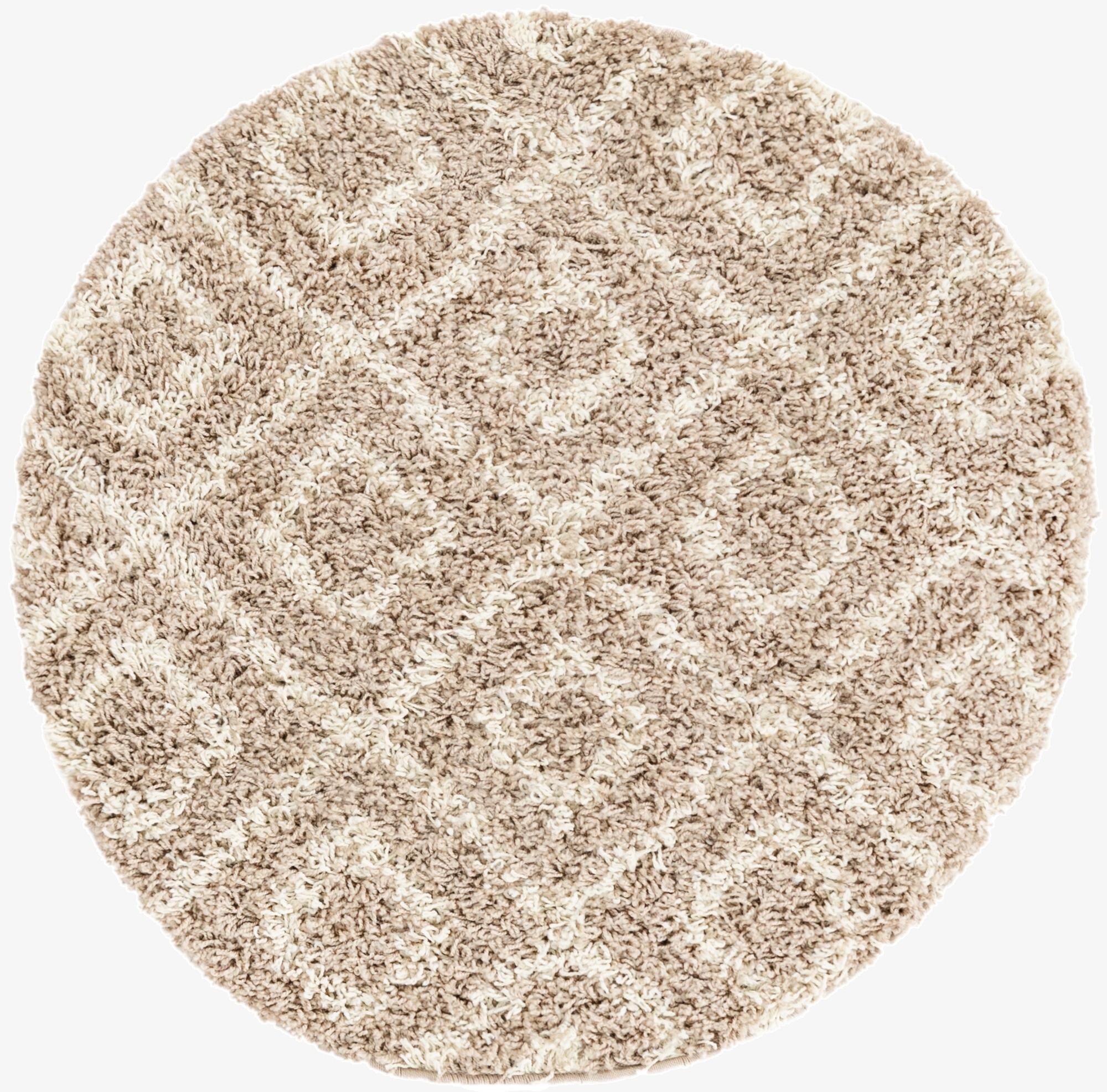  3' 3 x 3' 3 Lattice Shag Round Rug