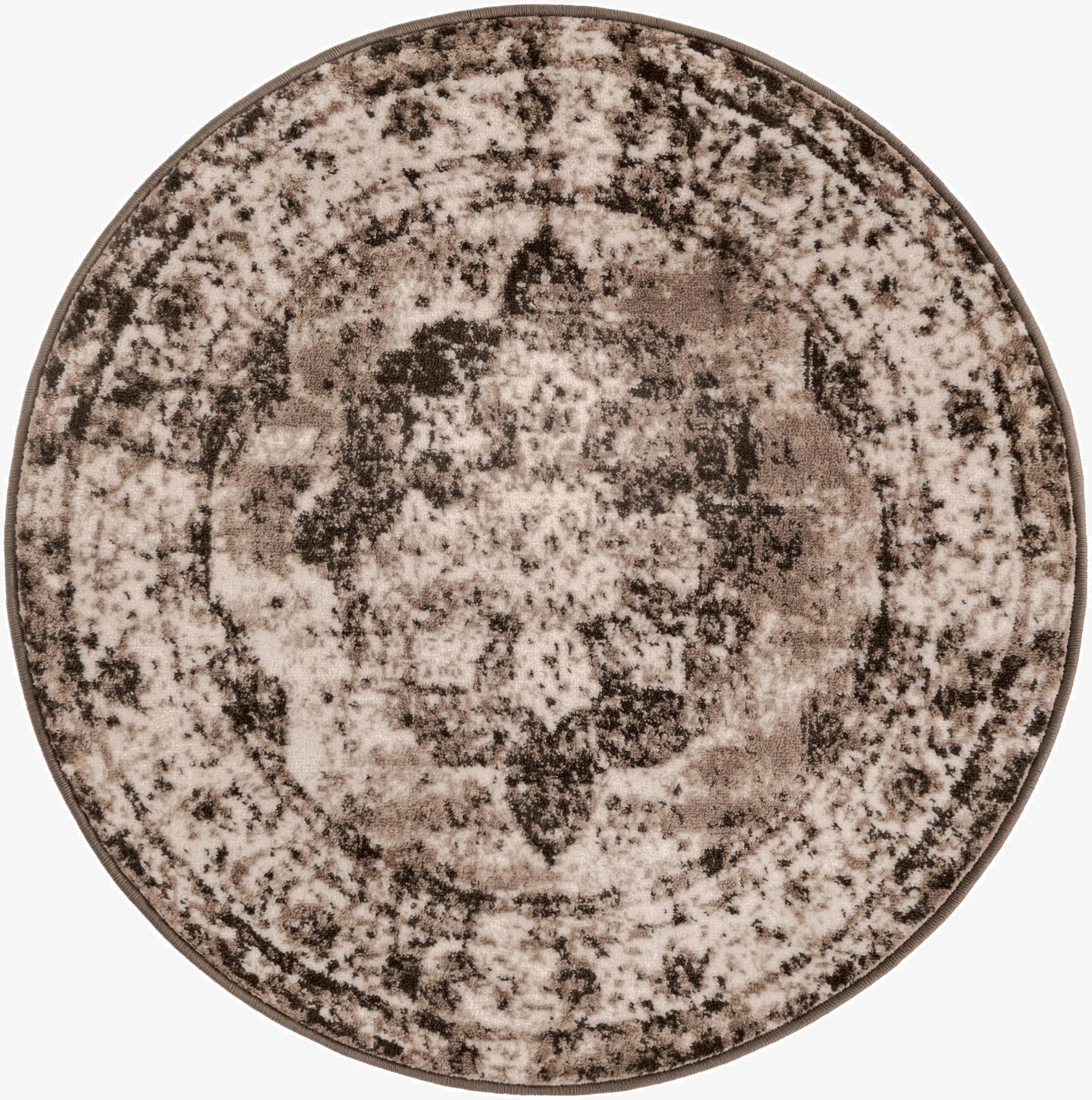  3' 1 x 3' 1 Monte Carlo Round Rug