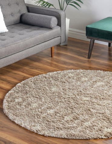  10' x 10' Moroccan Trellis Shag Round Rug