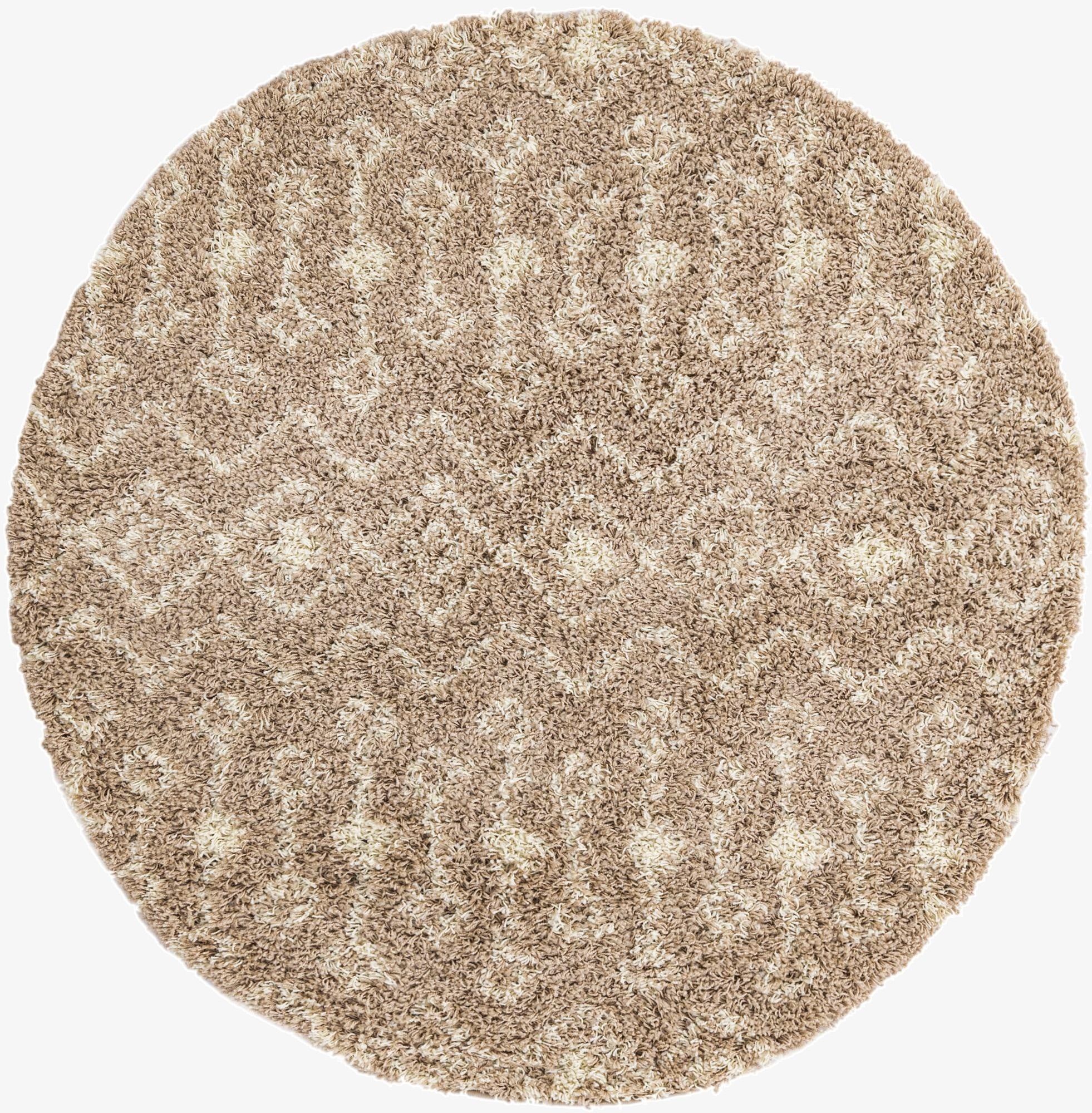  5' 3 x 5' 3 Moroccan Trellis Shag Round Rug