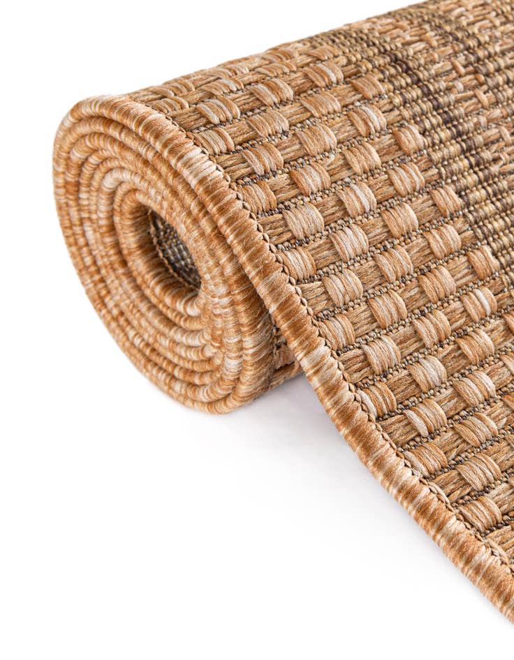 Detail image of  6' x 6'  Washable Border Indoor / Outdoor Round Rug