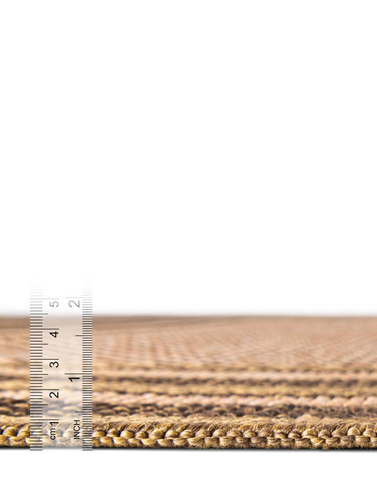 Detail image of  6' x 6'  Washable Border Indoor / Outdoor Round Rug