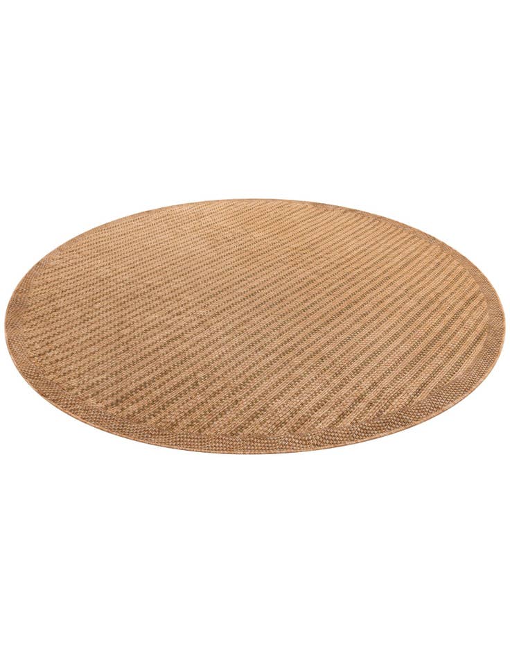 Detail image of  10' x 10'  Washable Border Indoor / Outdoor Round Rug