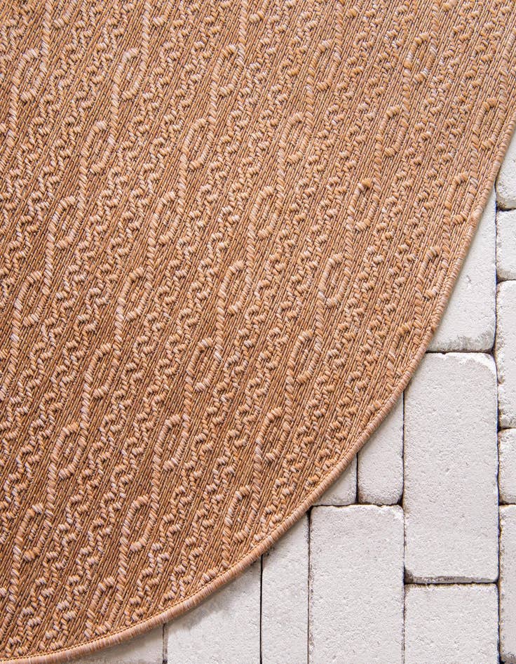 Detail image of  6' x 6'  Washable Modern Indoor / Outdoor Round Rug