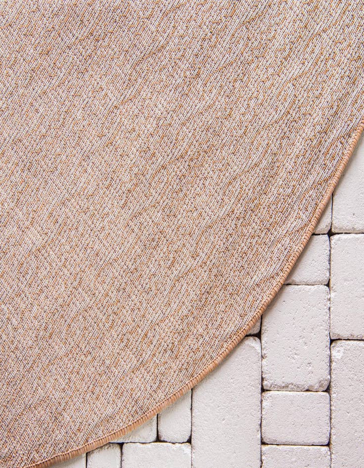 Detail image of  6' x 6'  Washable Modern Indoor / Outdoor Round Rug