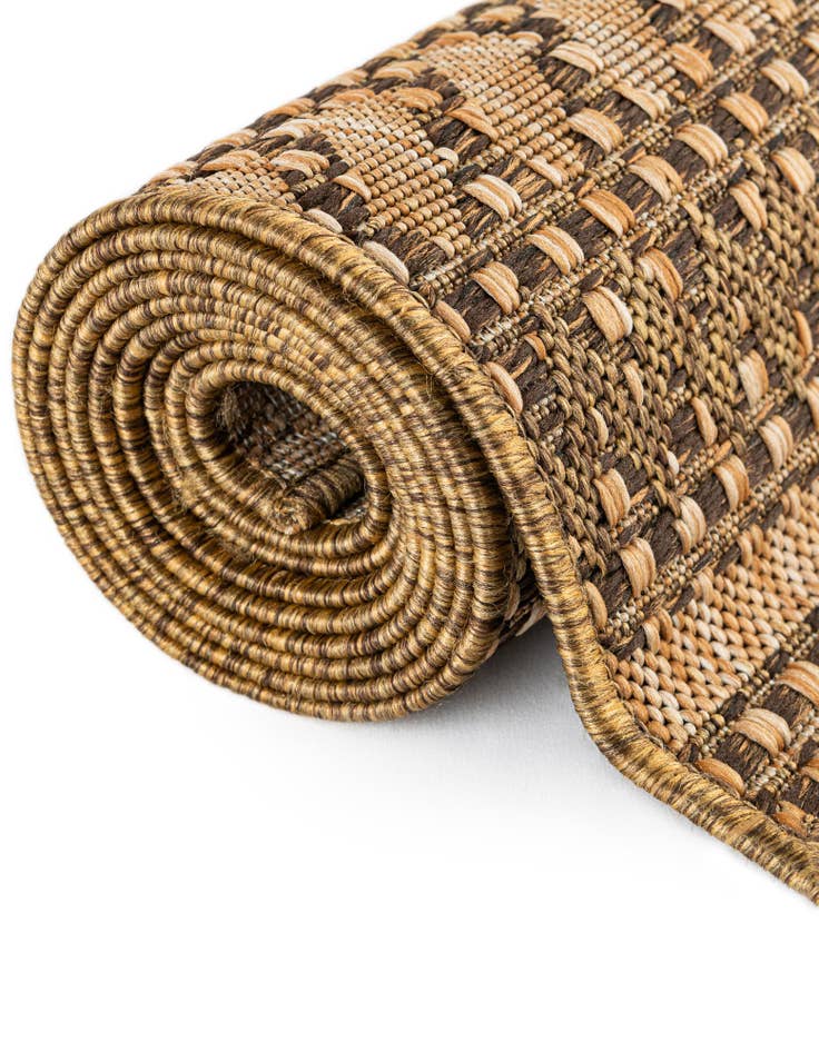 Detail image of  6' x 6'  Washable Modern Indoor / Outdoor Round Rug