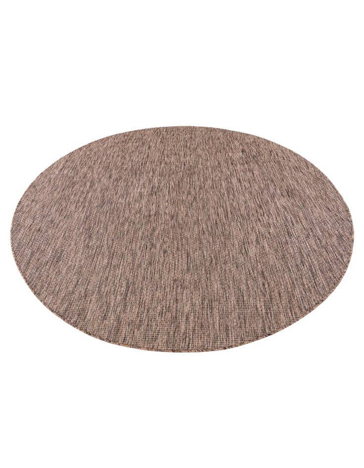 Detail image of  7' 10 x 7' 10  Washable Solid Indoor / Outdoor Round Rug
