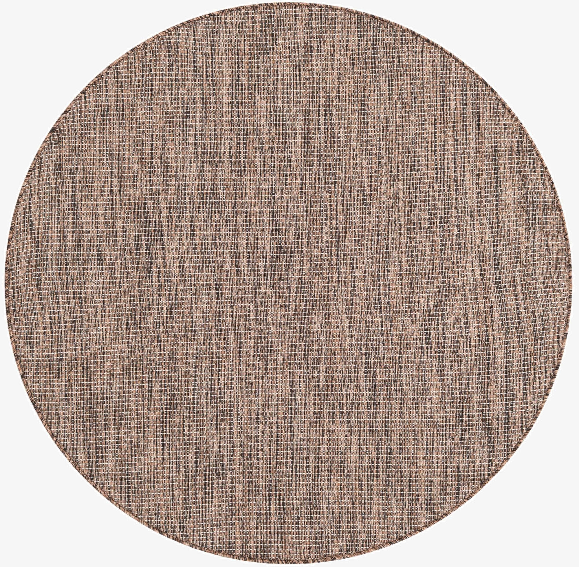  4' 1 x 4' 1  Washable Solid Indoor / Outdoor Round Rug