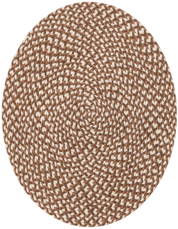 Detail image of  2' x 2'  Hand Tweed Braided Jute Round Rug