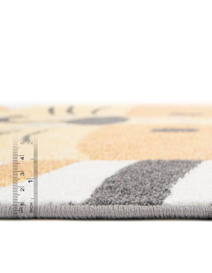 Detail image of  5' 3 x 5' 3 Cat Whimsy Kids Round Rug