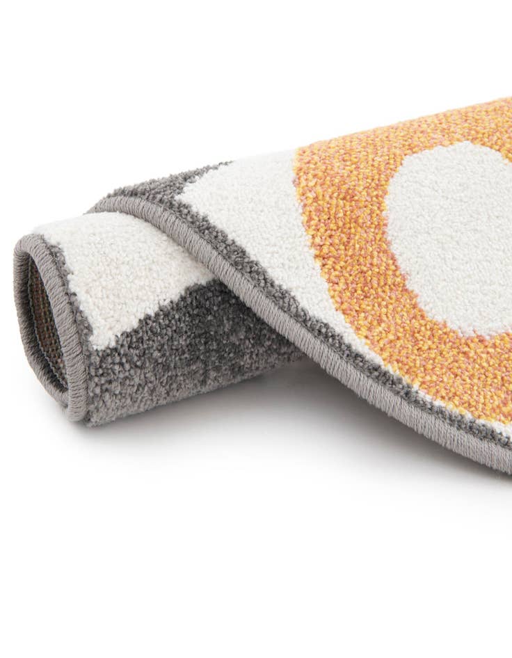 Detail image of  5' 3 x 5' 3 Cat Whimsy Kids Round Rug