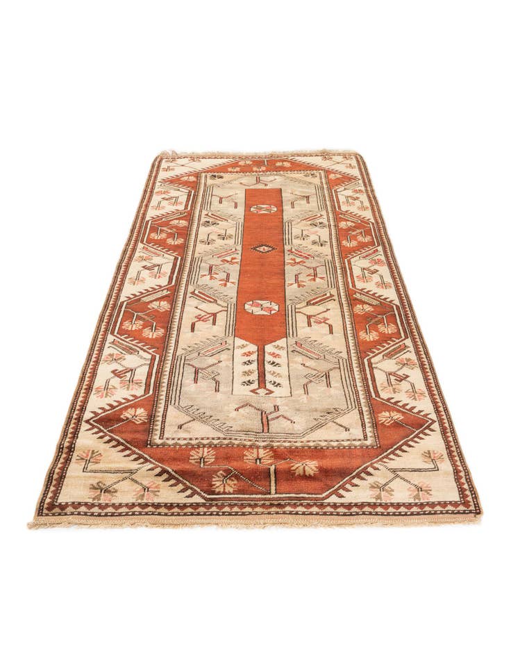 Detail image of  4' x 7' 8  Hand Knotted Anatolian Wool Runner Rug