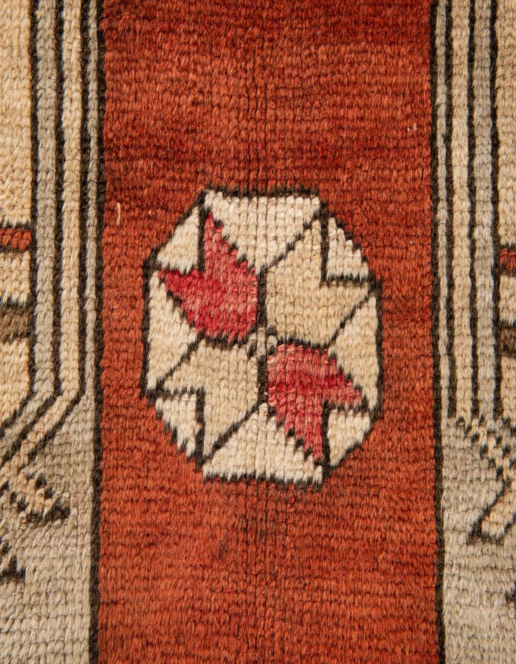 Detail image of  4' x 7' 8  Hand Knotted Anatolian Wool Runner Rug