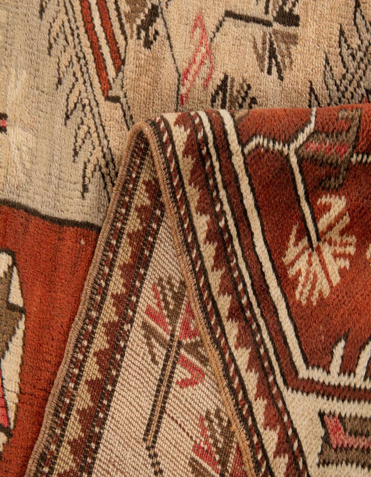 Detail image of  4' x 7' 8  Hand Knotted Anatolian Wool Runner Rug