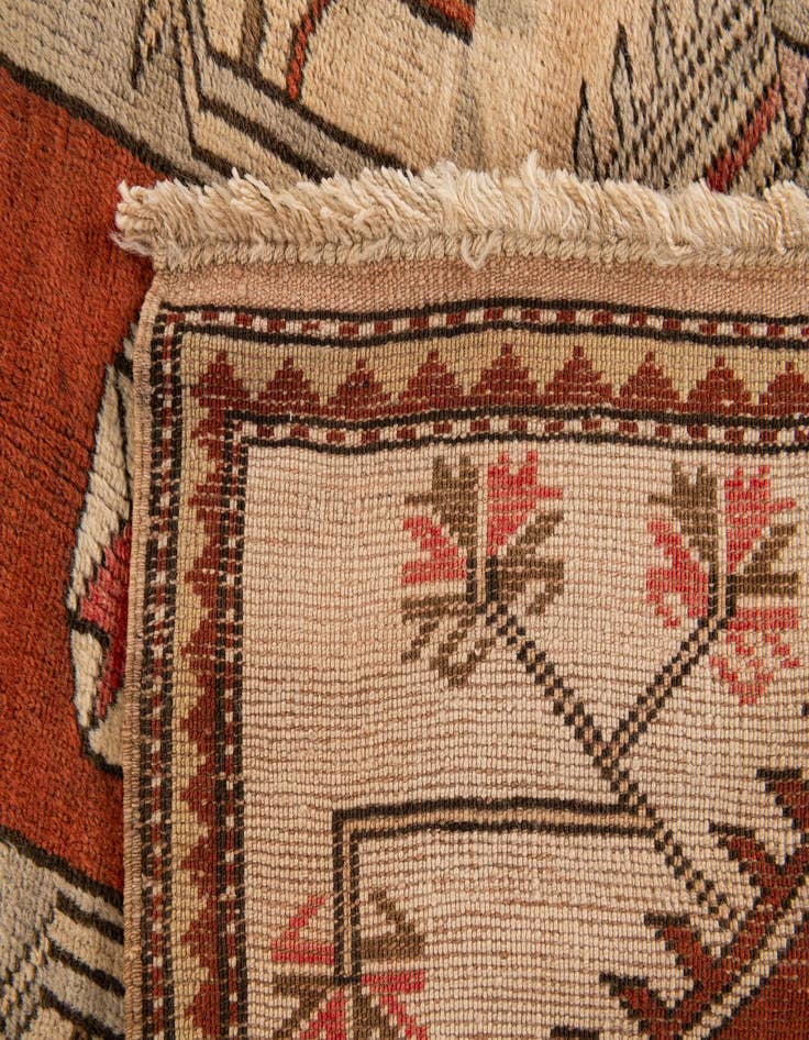 Detail image of  4' x 7' 8  Hand Knotted Anatolian Wool Runner Rug