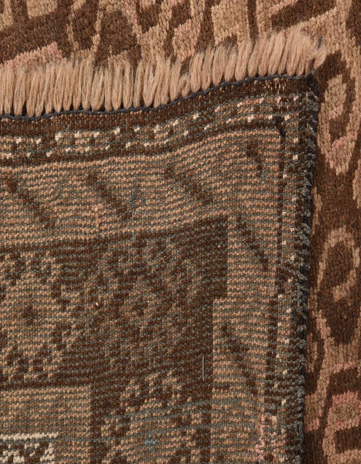 Detail image of  3' 6 x 6'  Hand Knotted Balouch Persian Wool Runner Rug