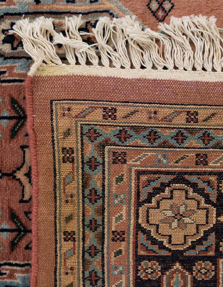 Detail image of  5' 2 x 9' 9  Hand Knotted Bokhara Oriental Wool Runner Rug