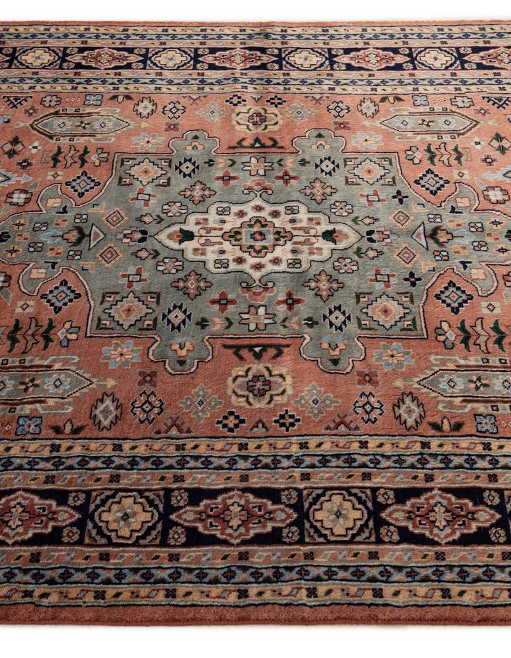 Detail image of  5' 2 x 9' 9  Hand Knotted Bokhara Oriental Wool Runner Rug