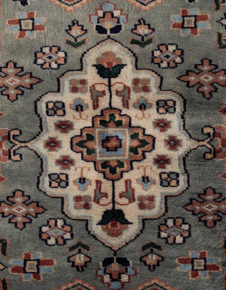 Detail image of  5' 2 x 9' 9  Hand Knotted Bokhara Oriental Wool Runner Rug