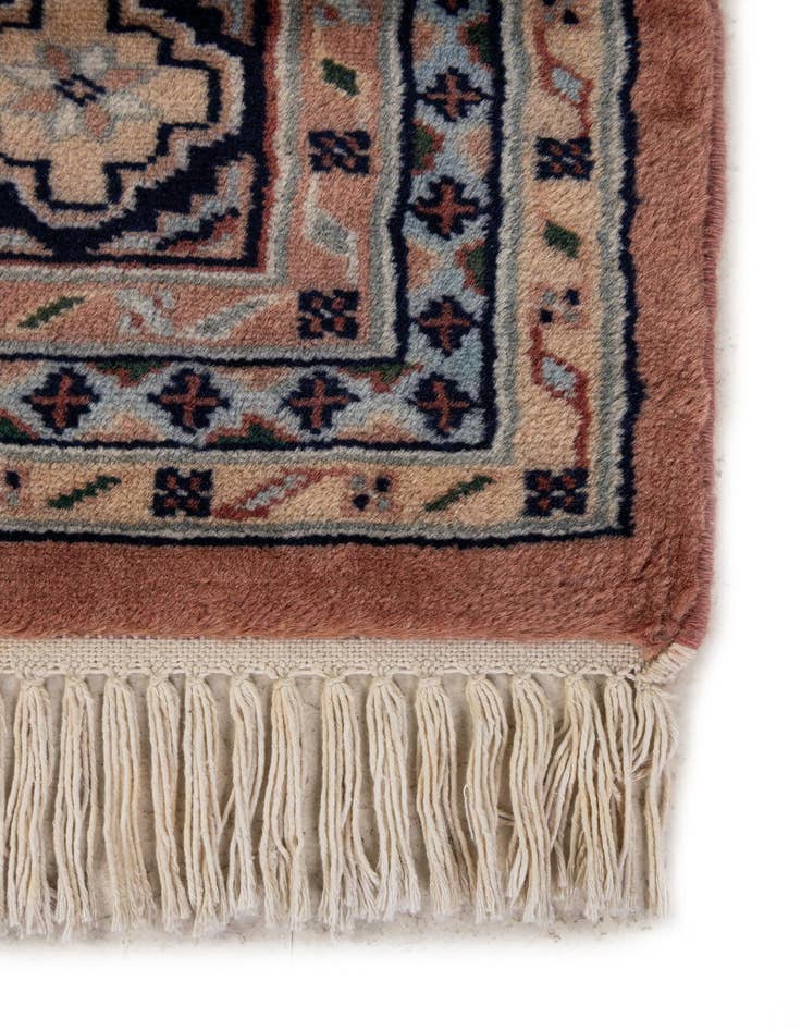 Detail image of  5' 2 x 9' 9  Hand Knotted Bokhara Oriental Wool Runner Rug