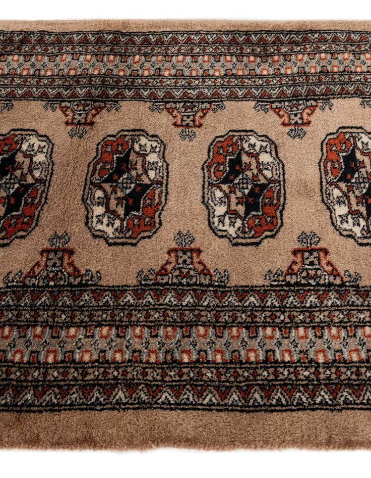 Detail image of  2' 7 x 10' 7  Hand Knotted Bokhara Oriental Wool Runner Rug