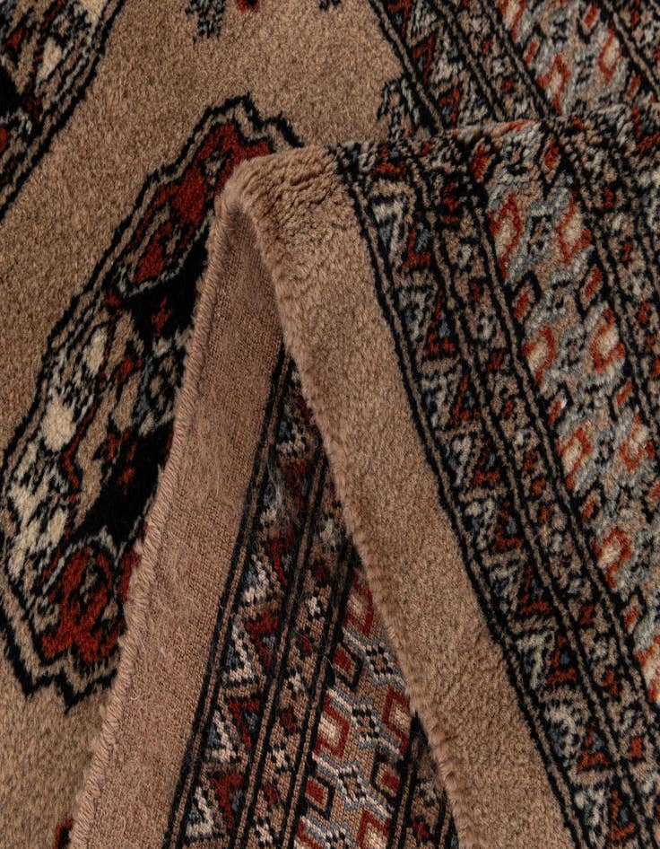 Detail image of  2' 7 x 10' 7  Hand Knotted Bokhara Oriental Wool Runner Rug