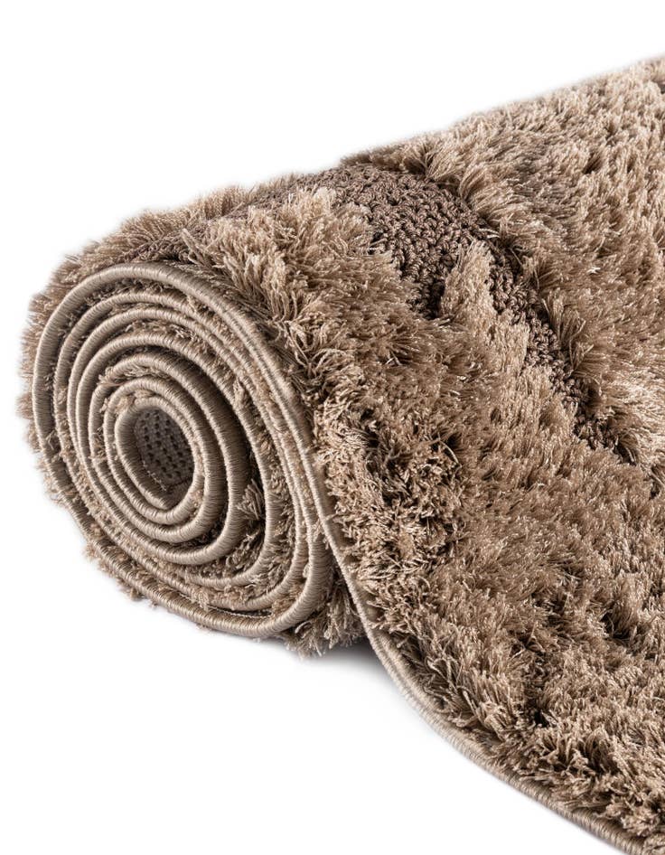 Detail image of  2' 7 x 10' Botanical Shag Runner Rug