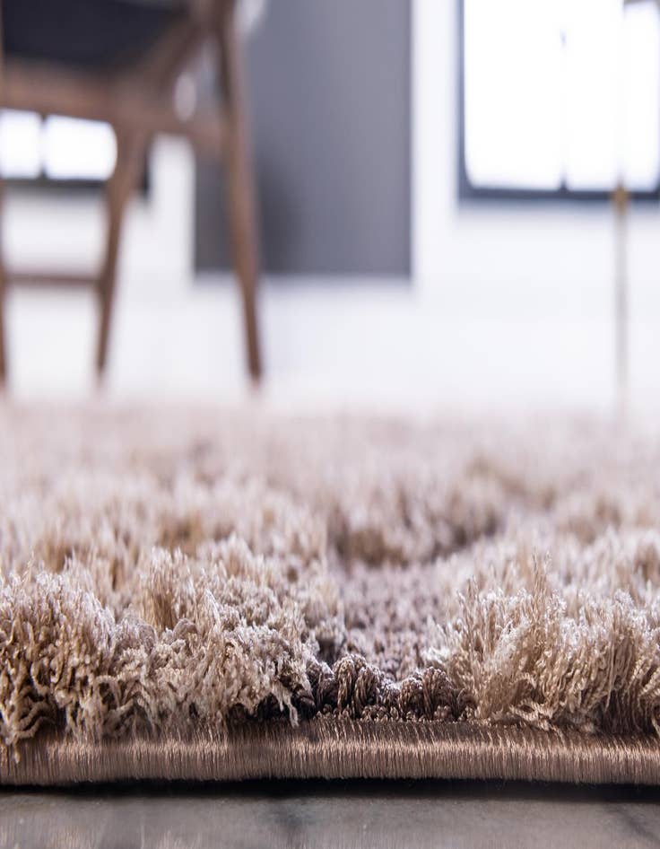 Detail image of  2' 7 x 10' Botanical Shag Runner Rug