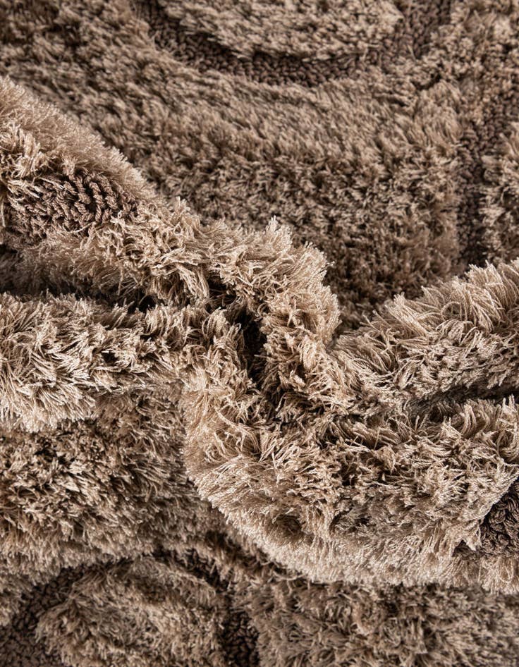 Detail image of  2' 7 x 10' Botanical Shag Runner Rug