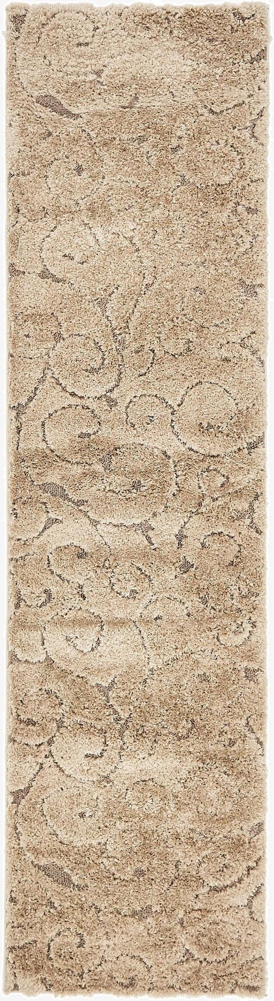  2' 7 x 10' Botanical Shag Runner Rug