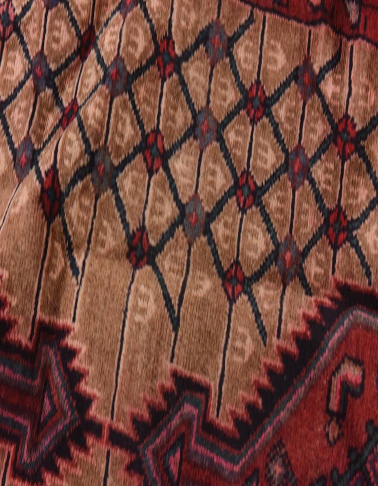 Detail image of  4' 2 x 11'  Hand Knotted Darjazin Persian Wool Runner Rug