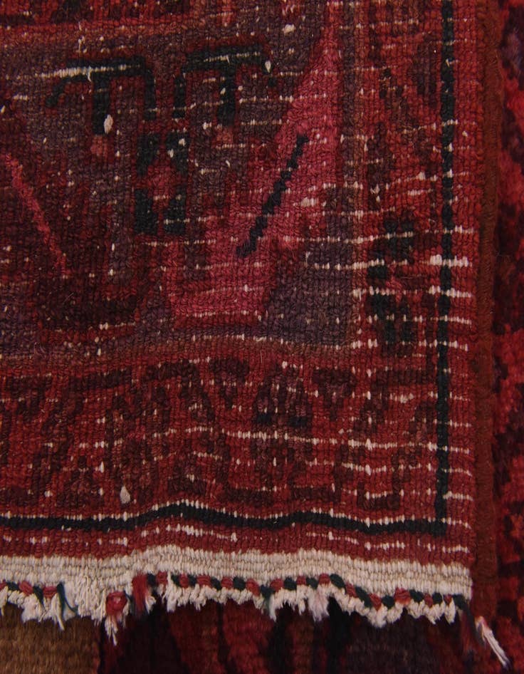 Detail image of  4' 2 x 11'  Hand Knotted Darjazin Persian Wool Runner Rug