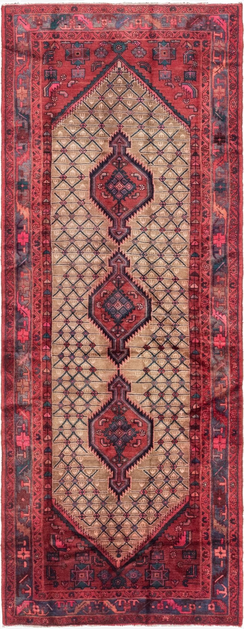  4' 2 x 11'  Hand Knotted Darjazin Persian Wool Runner Rug