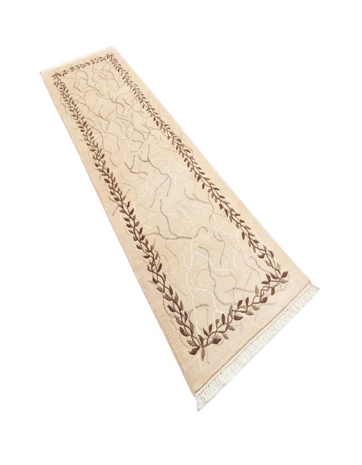 Detail image of  2' 10 x 9' 9  Hand Knotted Darya Wool Runner Rug