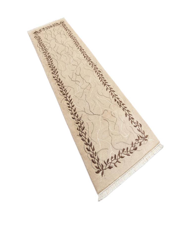 Detail image of  2' 9 x 9' 10  Hand Knotted Darya Wool Runner Rug