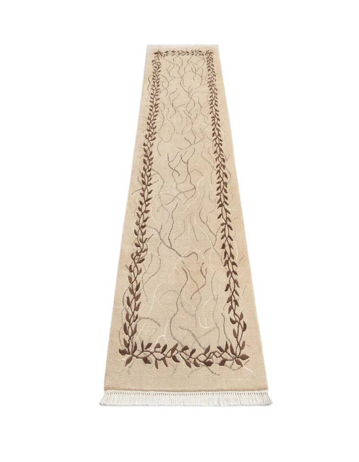 Detail image of  2' 9 x 9' 10  Hand Knotted Darya Wool Runner Rug