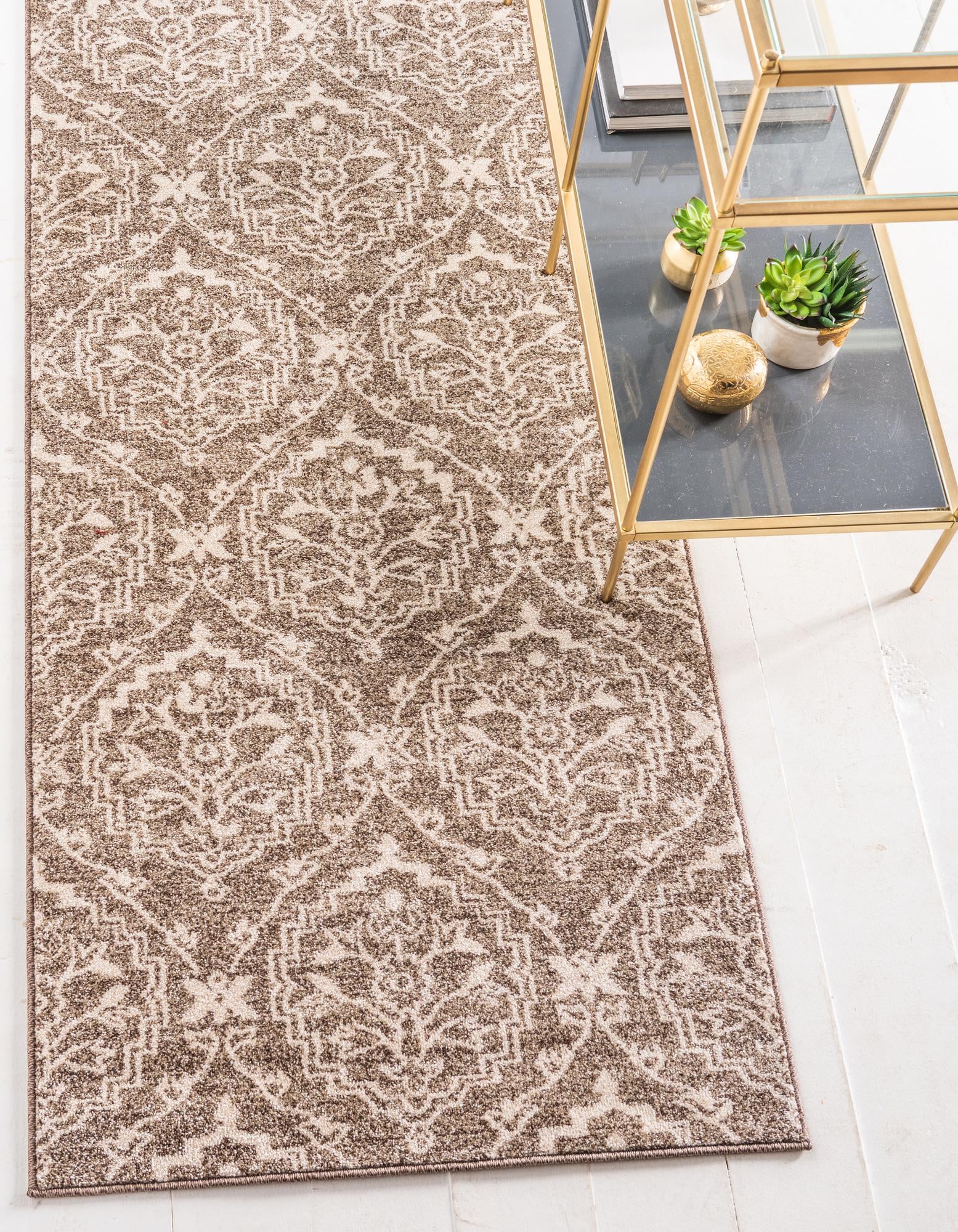 Chocolate Brown 2' 7 x 10' Solid Shag Runner Rug | Rugs.com