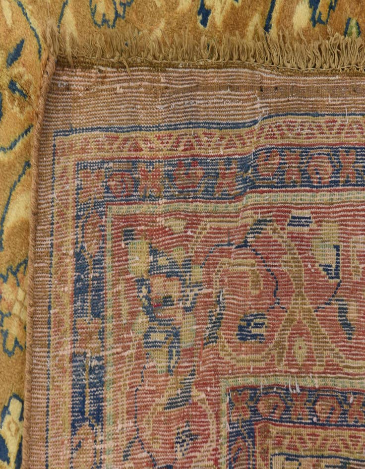 Detail image of  4' 11 x 10'  Hand Knotted Farahan Persian Wool Runner Rug