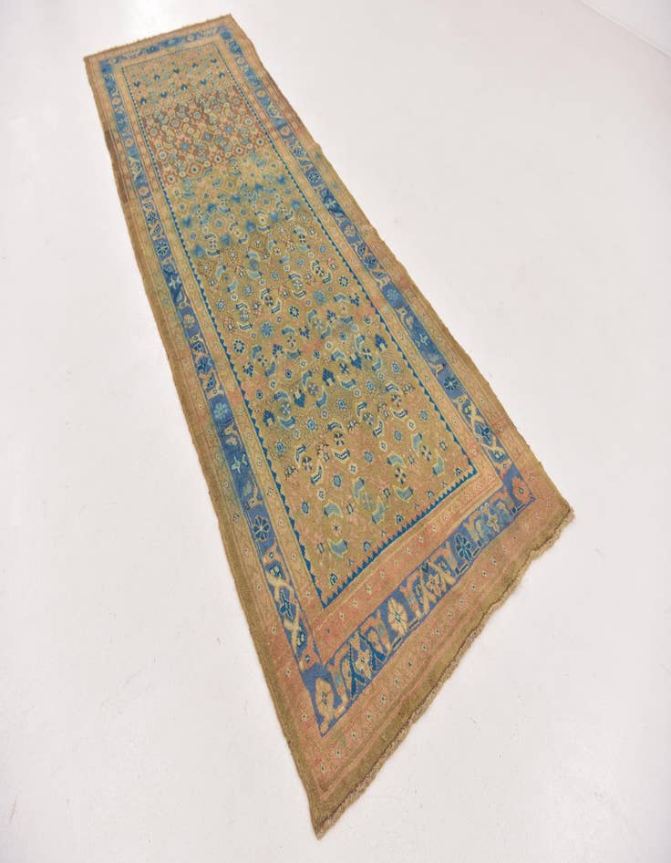 Detail image of  3' 7 x 10' 9  Hand Knotted Farahan Persian Wool Runner Rug