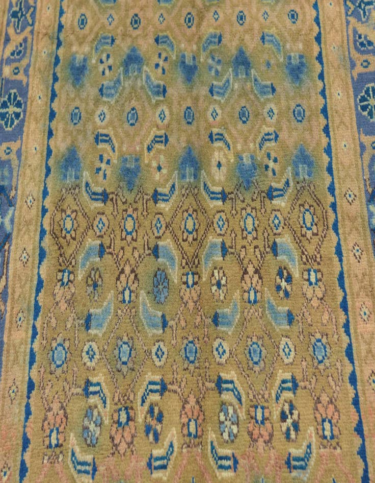 Detail image of  3' 7 x 10' 9  Hand Knotted Farahan Persian Wool Runner Rug