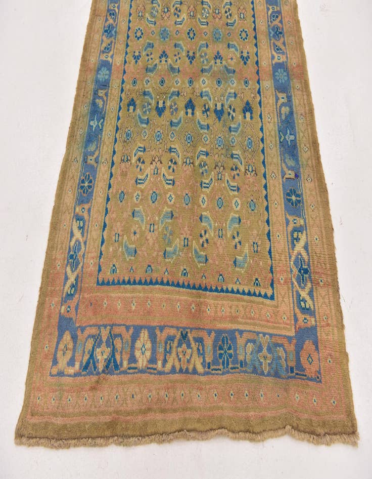 Detail image of  3' 7 x 10' 9  Hand Knotted Farahan Persian Wool Runner Rug