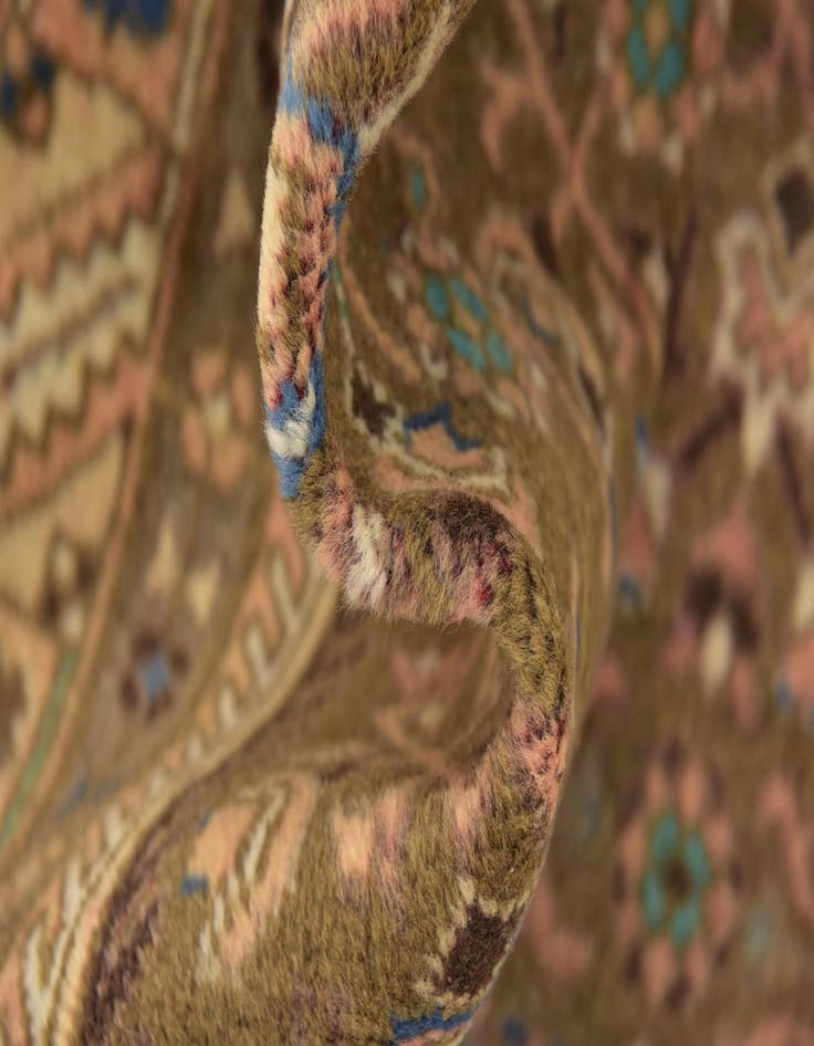 Detail image of 3' 7 x 10' 3 Hand Knotted Hamedan Persian Wool Runner Rug