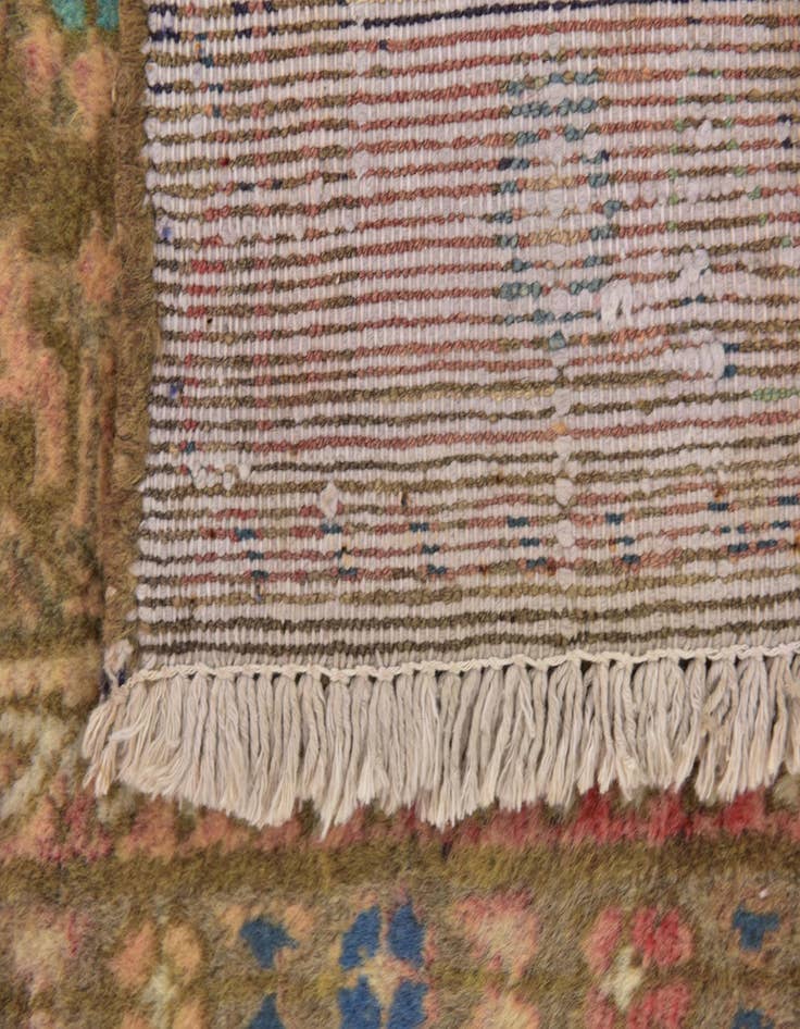 Detail image of 3' 7 x 10' 3 Hand Knotted Hamedan Persian Wool Runner Rug