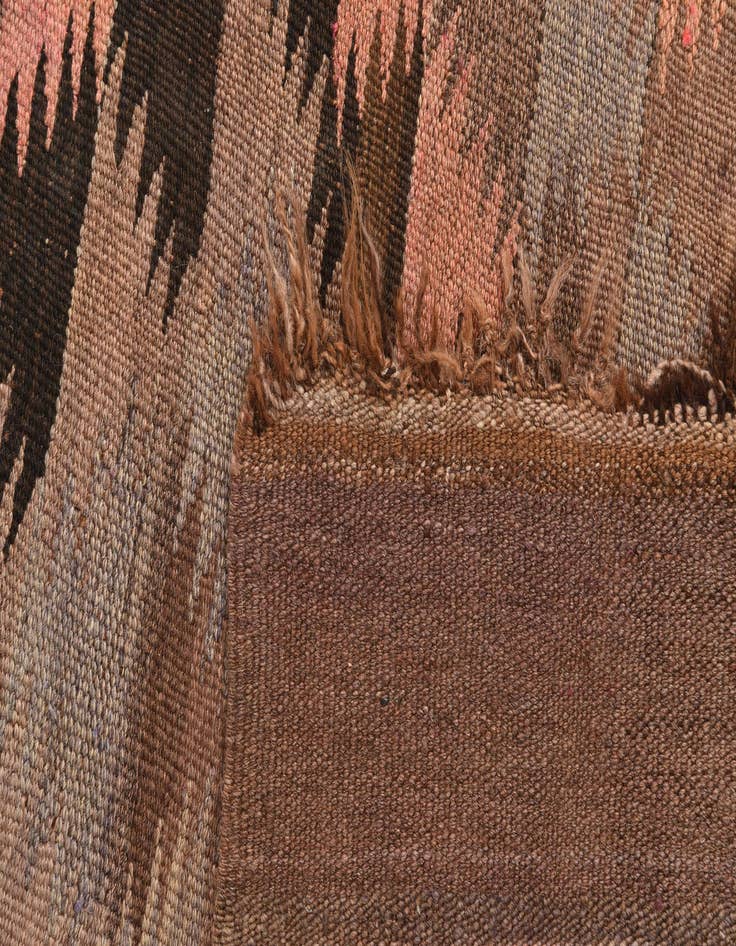Detail image of  4' 4 x 11' 1  Hand Woven Kilim Fars Wool Runner Rug