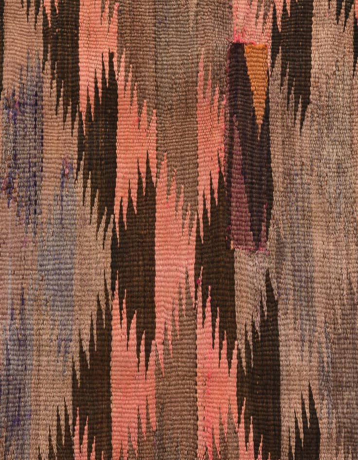 Detail image of  4' 4 x 11' 1  Hand Woven Kilim Fars Wool Runner Rug