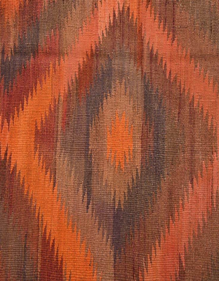 Detail image of  4' x 9' 10  Hand Woven Kilim Fars Wool Runner Rug