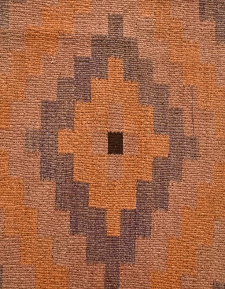 Detail image of  4' 10 x 11' 8  Hand Woven Kilim Fars Wool Runner Rug