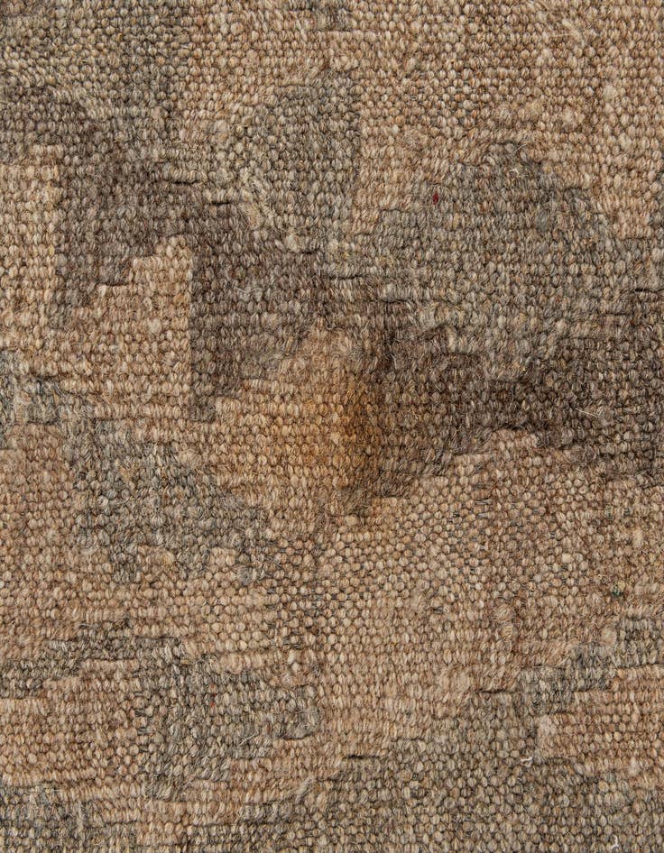 Detail image of  2' 10 x 9' 9  Hand Woven Kilim Maymana Wool Runner Rug