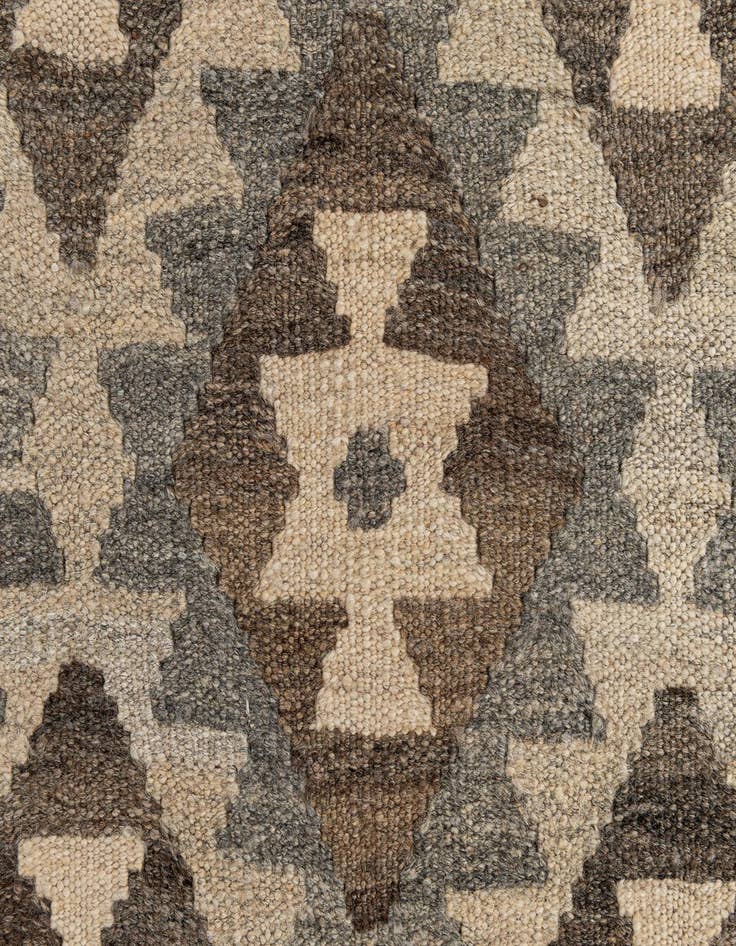 Detail image of  2' 9 x 9' 10  Hand Woven Kilim Maymana Wool Runner Rug